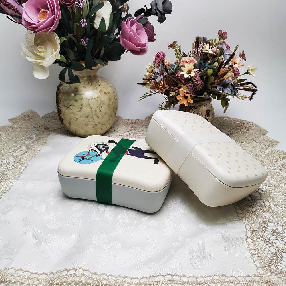 Aangepaste kleur milieuvriendelijke biologisch afbreekbare vierkante Bento lunchbox