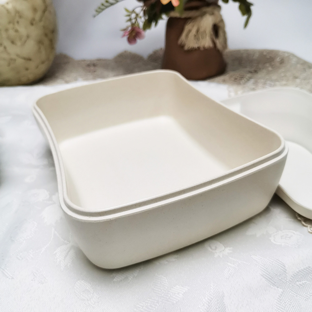 Aangepaste kleur milieuvriendelijke biologisch afbreekbare vierkante Bento lunchbox